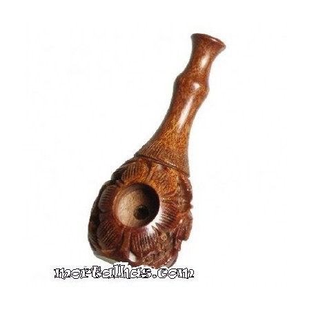 Cachimbo em Madeira Gravado com 8cm