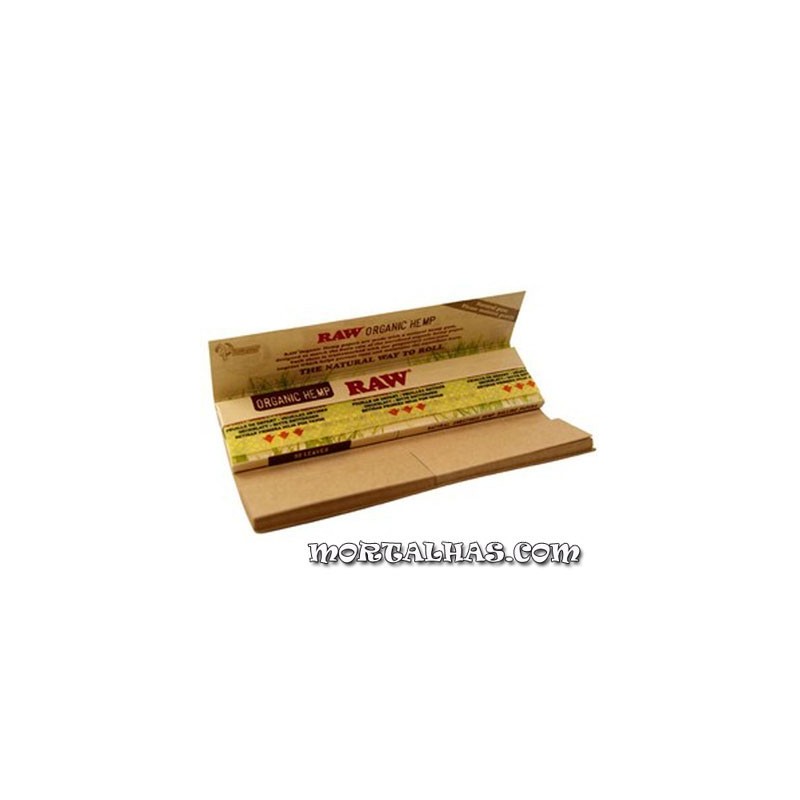 RAW Organic King Size Slim + Filtros 110 x 45mm - 32 Mortalhas + 32 Filtros