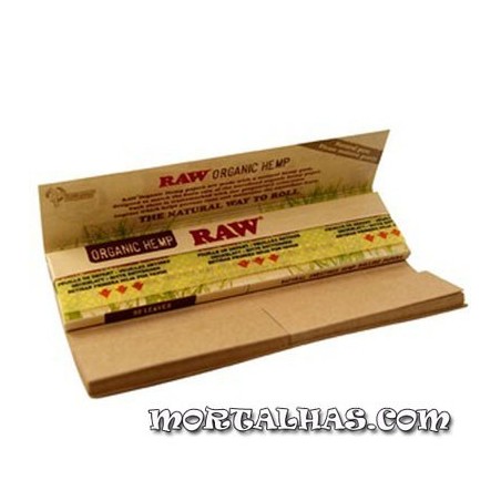 RAW Organic King Size Slim + Filtros 110 x 45mm - 32 Mortalhas + 32 Filtros