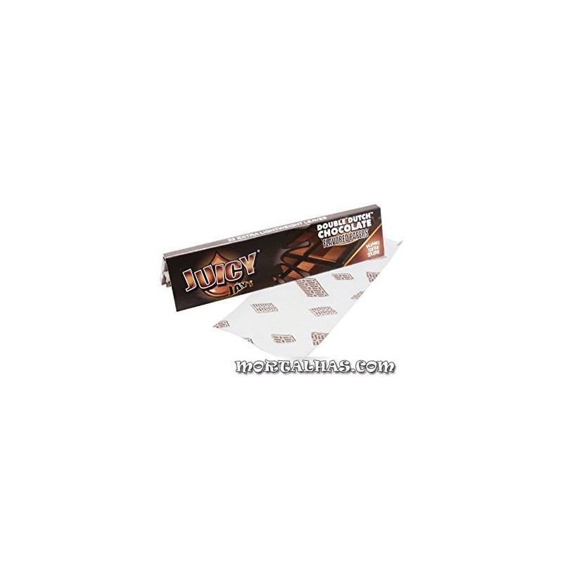 Juicy Jay's  Slim King Size Sabor a Double Dutch Chocolate  32 mortalhas