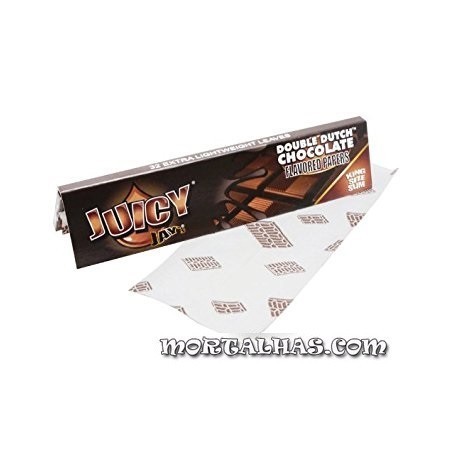 Juicy Jay's  Slim King Size Sabor a Double Dutch Chocolate  32 mortalhas